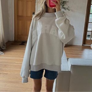 Parke Inside Out Varsity Mockneck Sweatshirt NWT